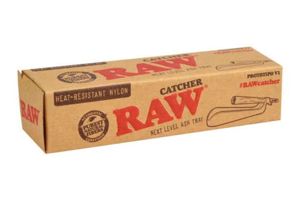RAW Catcher Cone Ashtray - 4.5 inches, heat-resistant nylon ashtray with a next-level design and a cardboard packaging