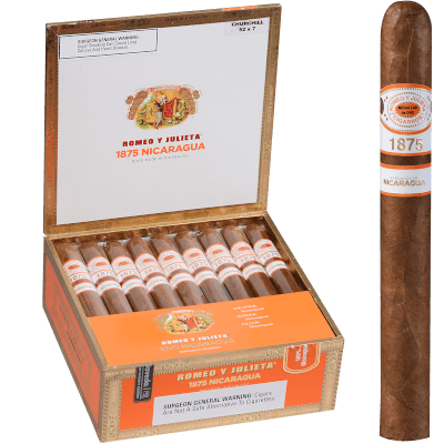 Romeo Y Julieta 1875 Nicaragua Churchill 25 Ct. Box 7.00x52