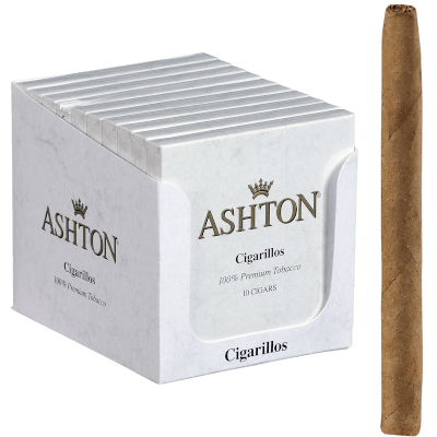Ashton Cigarillos 10/10 Packs Natural