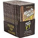 John Middleton Black & Mild Filter Tip Cigars, image showing a box of cigars with black and gold packaging design.