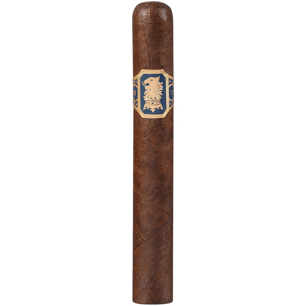 Undercrown Cigars Gran Toro 25 Ct. Box 6.00X52, a single cigar with a dark brown wrapper and a gold and blue band featuring a lion emblem.