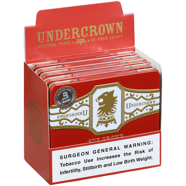 Undercrown Cigars Sungrown Coronets 5/10 Tins 4.00x32