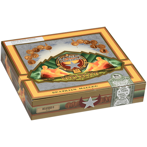 La Vieja Habana Cigars Belicoso 'D' Maduro 20 Ct. Box 6.00X54