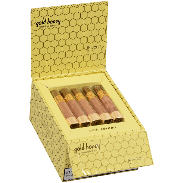CAO Cigars Flavours Gold Honey Petite Corona 25 Ct. Box 4.00X38