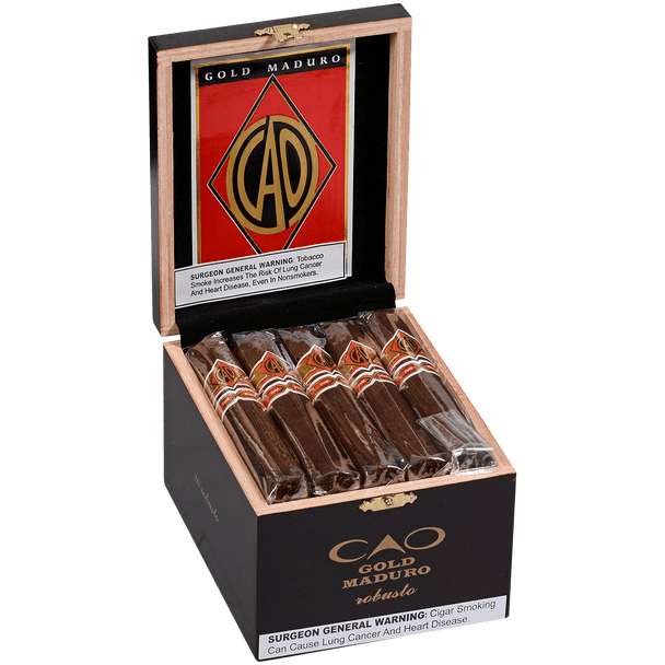 CAO Cigars Gold Label Maduro Robusto 20 Ct. Box 5.00X50