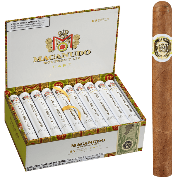 Macanudo Cigars Cafe Hampton Court Tubos 25 Ct. Box 5.50X42