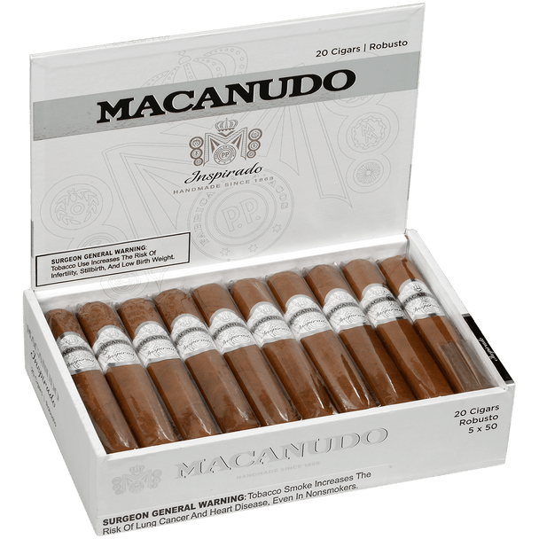 Macanudo Cigars Inspirado White Robusto 20 Ct. Box 5.00X50