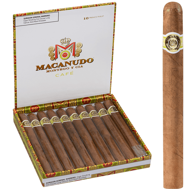 Macanudo Cigars Cafe Prince Philip 10 Ct. Box 7.50X49