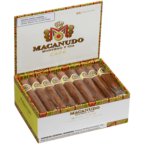 Macanudo Cigars Cafe Duke Of York 25 Ct. Box 5.25X54