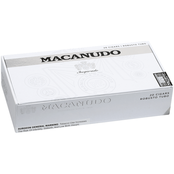 Macanudo Cigars Inspirado White Tubo 20 Ct. Box 5.00X50