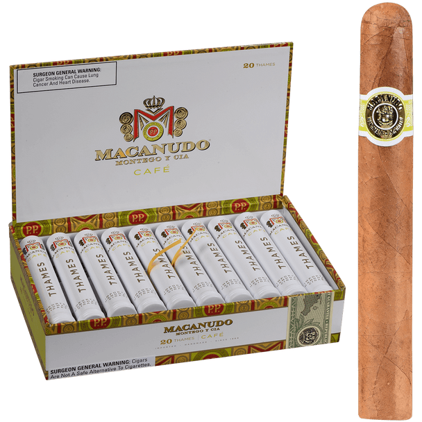 Macanudo Cigars Cafe Thames Tubos 20 Ct. Box 6.00X50