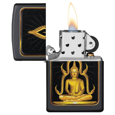 Zippo Buddah Black Matte Lighter
