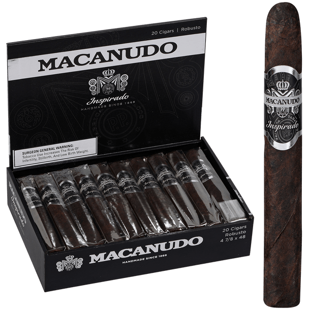 Macanudo Cigars Inspirado Black Robusto 20 Ct. Box 4.87X48