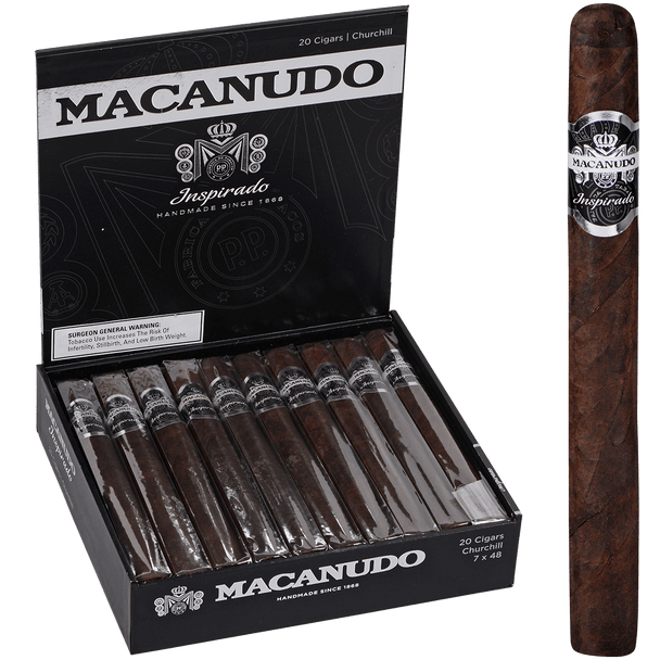 Macanudo Cigars Inspirado Black Churchill 20 Ct. Box 7.00X48