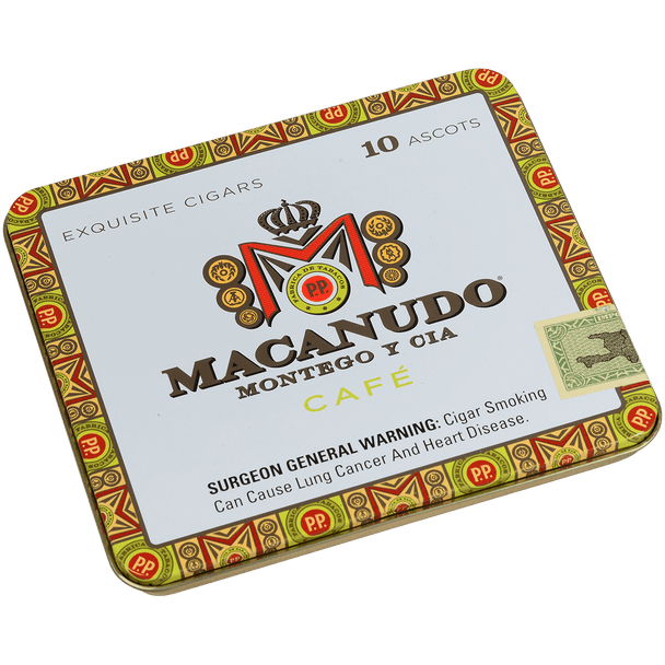 Macanudo Cigars Cafe Ascots 10/10 Tins 4.19X32