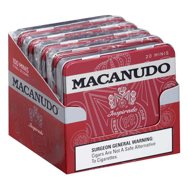 Macanudo Cigars Inspirado Red Minis 5/20 Ct. Tins 3.00x20
