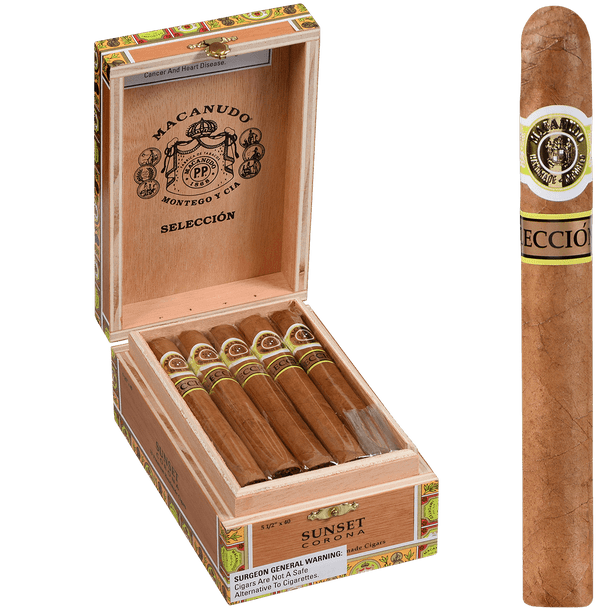 Macanudo Cigars Cafe Seleccion Sunset Corona 15 Ct.Box 5.50X40
