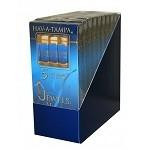 Altadis Hav-A-Tampa Jewels Cigars Vanilla Pack, display of cigar packs with blue packaging and gold accents