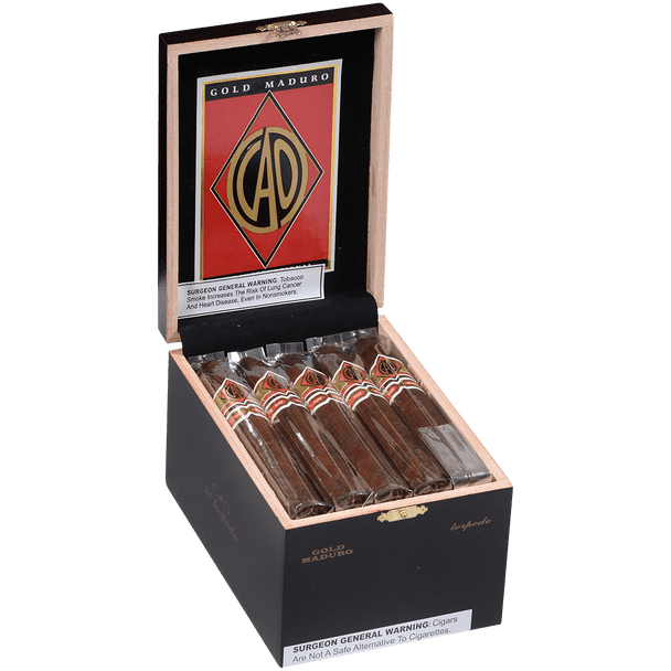 CAO Cigars Gold Label Maduro Torpedo 20 Ct. Box 6.25X52