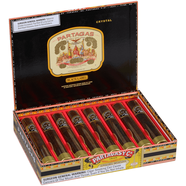 Partagas Cigars Black Label Crystal 8 Ct. Box 5.50X50