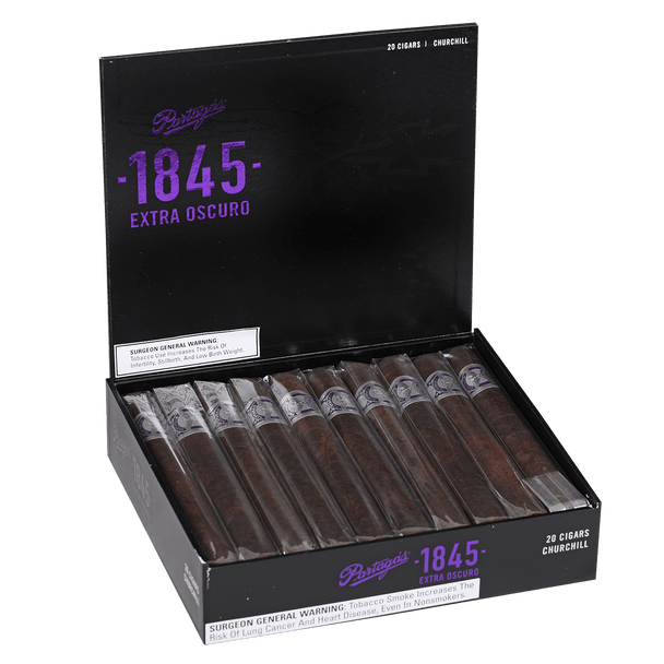 Partagas Cigars 1845 Extra Oscuro Churchill 20 Ct. Box 7.25X54