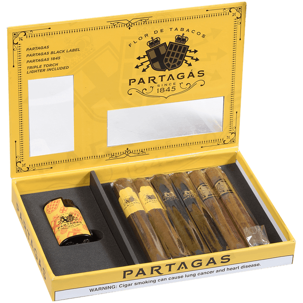 Partagas Cigars Collection W/Lighter 6 Ct. Sampler