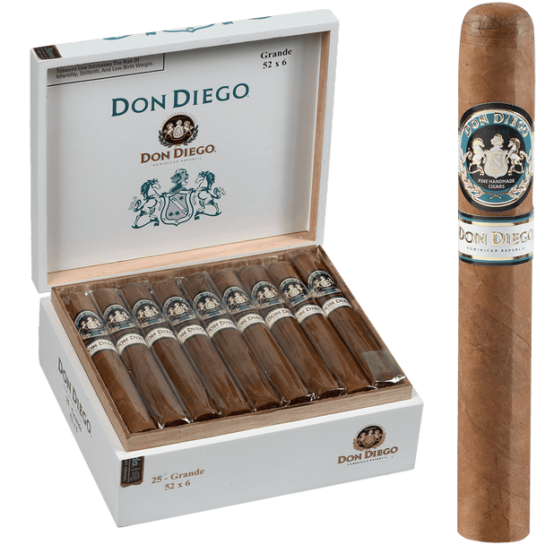 Don Diego Cigars Grande 25 Ct. Box 6.00x52