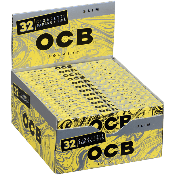 OCB Cigars Papers Organic Solaire King Size Slim 24/32 Ct. Box