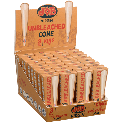 JOB Virgin King Pre-rolled Cones 32/3 Ct. Display