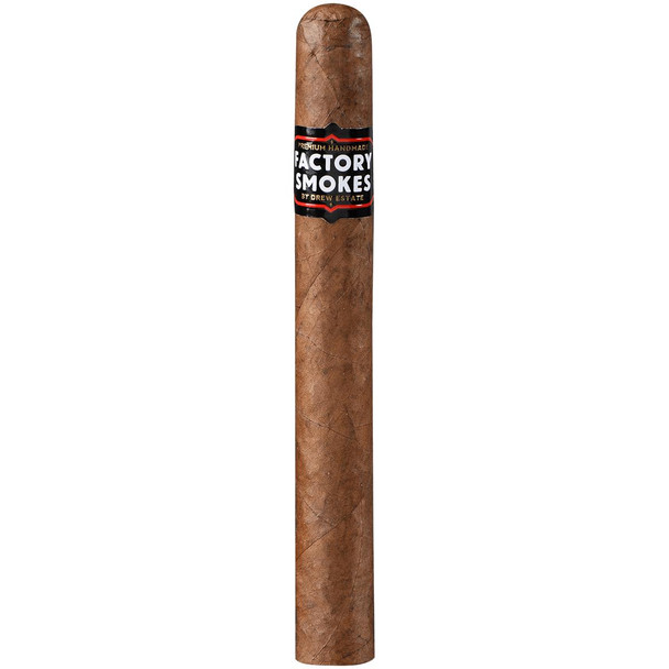Factory Smokes Cigars Sweets Churchill 20 Ct. Bundle, a single brown cigar with a black, red, and white label wrapped around it.