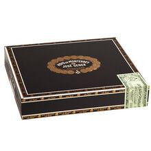 Hoyo de Monterrey Cigars Double Corona Maduro 25 Ct, elegant cigar box with brand logo and sealed with a green band.