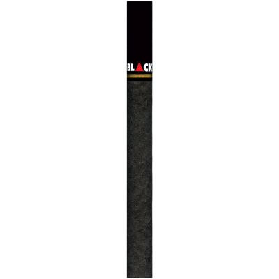 Kretek International Djarum Filtered Clove Cigars Black 10/12 Packs, close-up of a single black clove cigar with red, white, and black branding band.