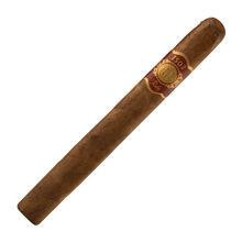 1502 Cigars Ruby Corona Box Pressed 20Ct, image of a single classic-sized cigar with a smooth brown wrapper and gold and red band.