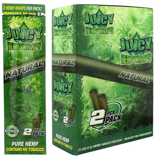 Juicy Jay  Hemp Wraps Natural 24Ct/2