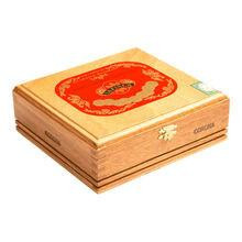 La Finca Cigars Corona 25Ct. Box, wooden cigar box with red and gold label showcasing the product name and branding.