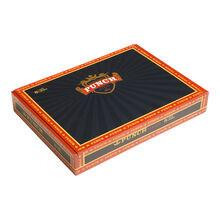 Punch Cafe Royale Cigars 8 Ct. Box, a rectangular box with a black and orange design featuring the Punch logo on top.