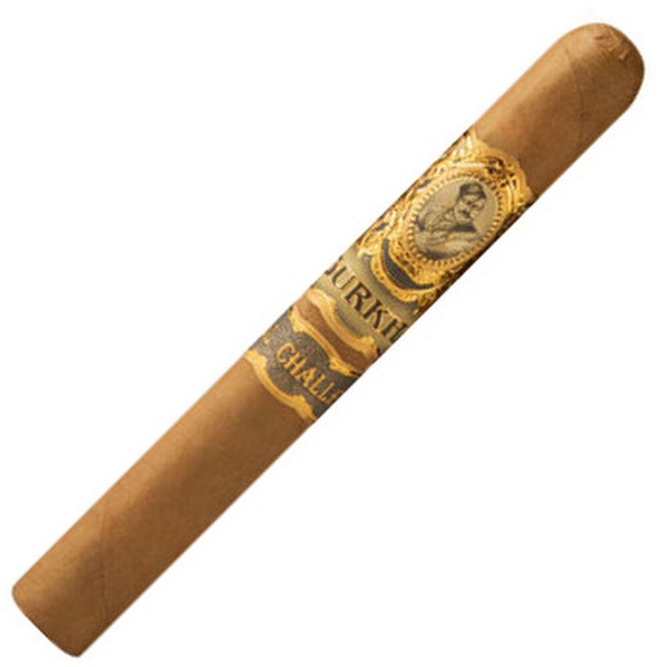 Gurkha Royal Challenge Toro Cigars 20 Ct. Box, a brown cigar with a detailed gold and black band featuring a portrait and branding.