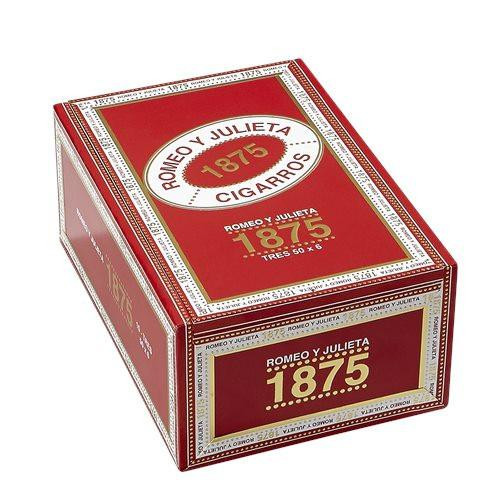 Romeo y Julieta 1875 by Romeo y Julieta Bully Cigars 15Ct. Box, a red and gold packaging box of cigars with the brand and product details.