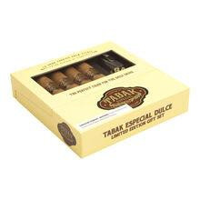 Drew Estate Tabak Especial Drew Estate Toro Cigars 5 Ct. Gift Box With Lighter, open box revealing cigars and lighter inside.