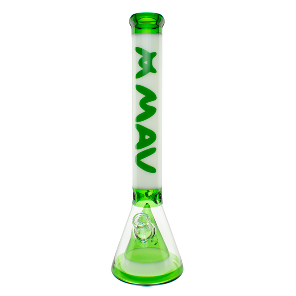 MAV Glass TX627 Pyramid Beaker White Green