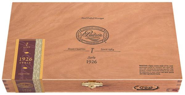 Padron 1926 Series No.9 Maduro Cigars 24Ct. Box, wooden cigar box with gold latch and decorative band, featuring Padron logo and branding.