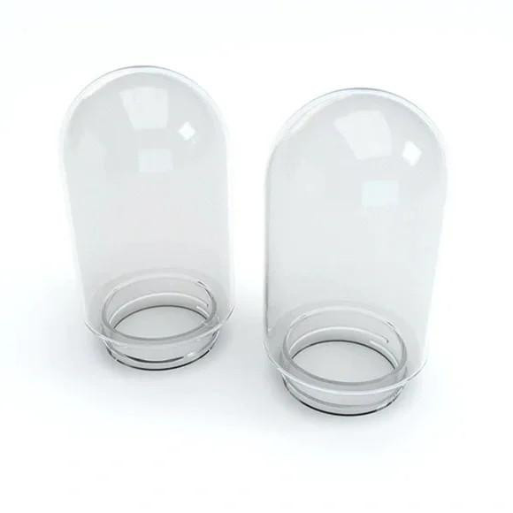 STÜNDENGLASS GRAVITY INFUSER, set of two clear glass infuser bottles designed for tea or botanical infusions.