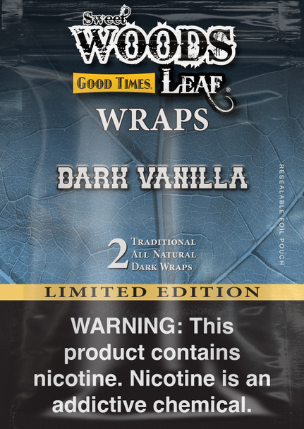 Good Times Sweet Woods Dark Vanilla Wraps 30 Packs of 2