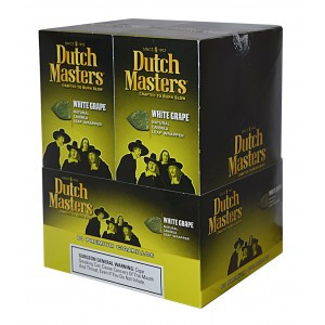 Dutch Masters Cigarillos White Grape Foil 20 Pouches of 3