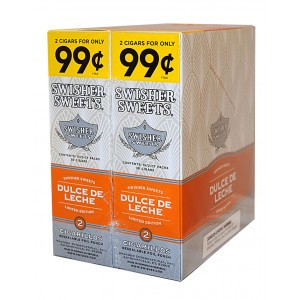Swisher Sweets Cigarillos Foil Dulce De Leche 30 Pouches of 2