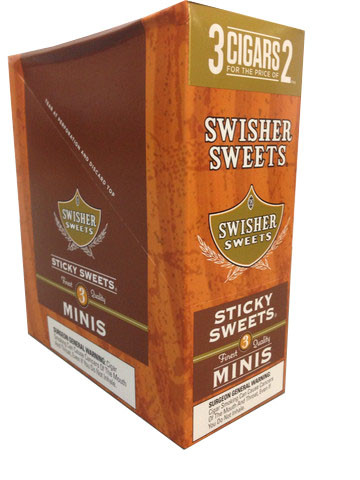 Swisher Sweets Mini Cigarillos Foil Sticky Sweet 15/3