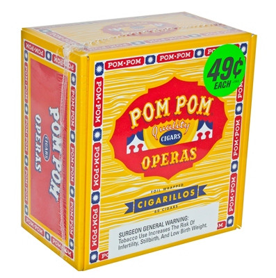 Pom Pom Foil Cigarillos Sweet Box 60Ct