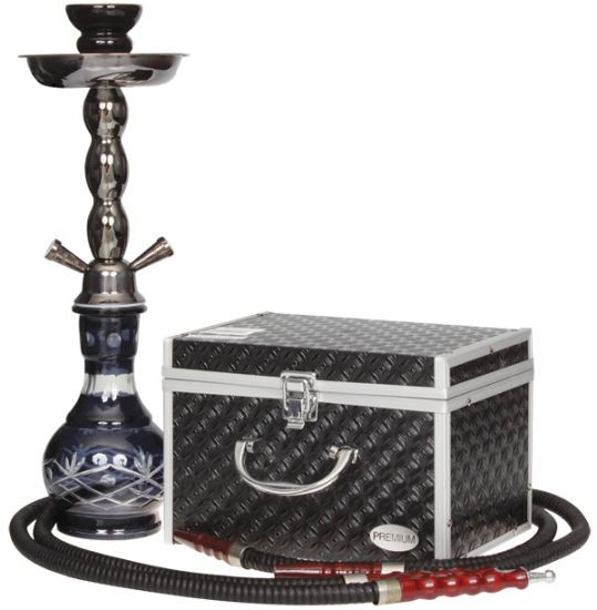 Dual Hose Hookah Pipe 19 inch with case