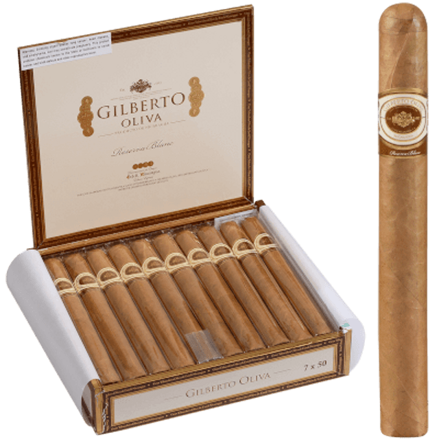 Gilberto Oliva Reserva Blanc Cigar Churchill 20 Ct. Box 7.00X50