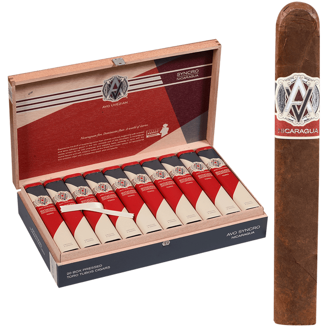 AVO Cigars Syncro Nicaragua Toro Tubo 20 Ct. Box 6.00X54 AVO Cigars Syncro Nicaragua Toro Tubo 20 Ct. Box 6.00X54